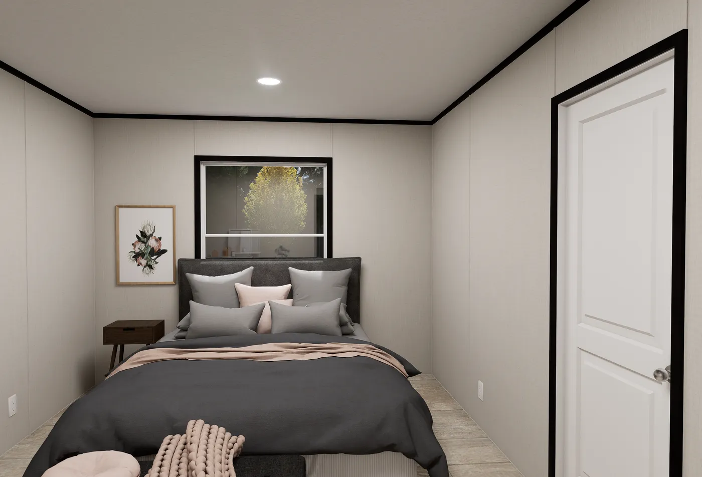 The ULTRA FLEX JEWEL GRANDE Bedroom. This Manufactured Mobile Home features 4 bedrooms and 2 baths.