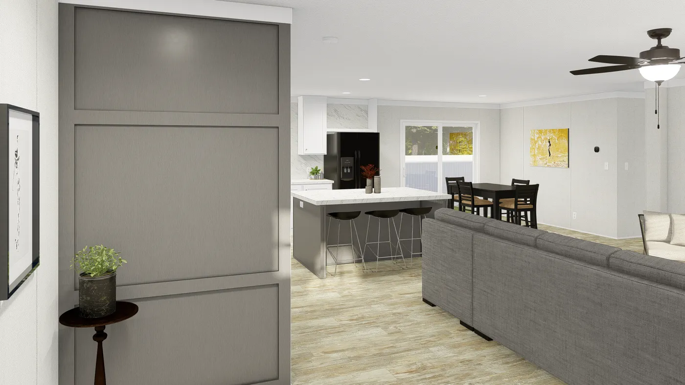 The GRAND LIVING 76 Foyer. This Manufactured Mobile Home features 4 bedrooms and 2 baths.