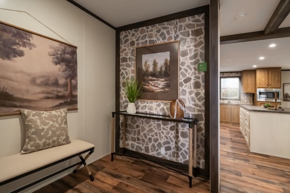 The MOUNTAIN VIEW Foyer. This Manufactured Mobile Home features 3 bedrooms and 2 baths.