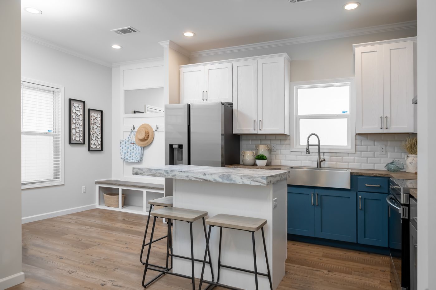 The TIFFANY Kitchen. This Manufactured Mobile Home features 2 bedrooms and 2 baths.