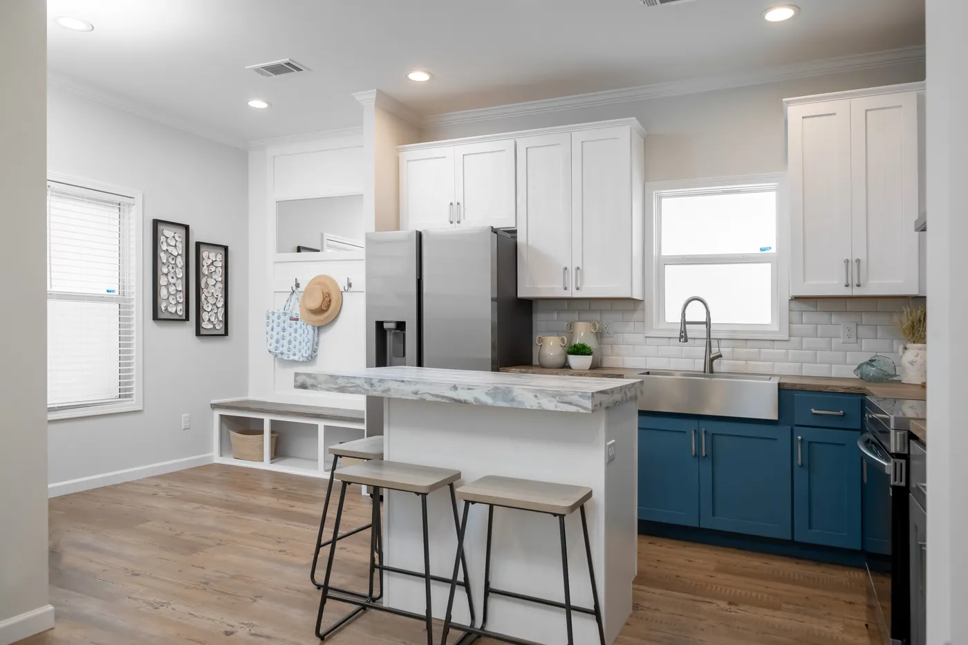 The TIFFANY Kitchen. This Manufactured Mobile Home features 2 bedrooms and 2 baths.