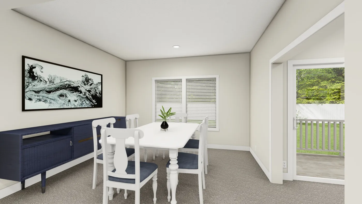 The HIP-4266-4B            SUBLIME Dining Room. This Manufactured Mobile Home features 4 bedrooms and 2.5 baths.