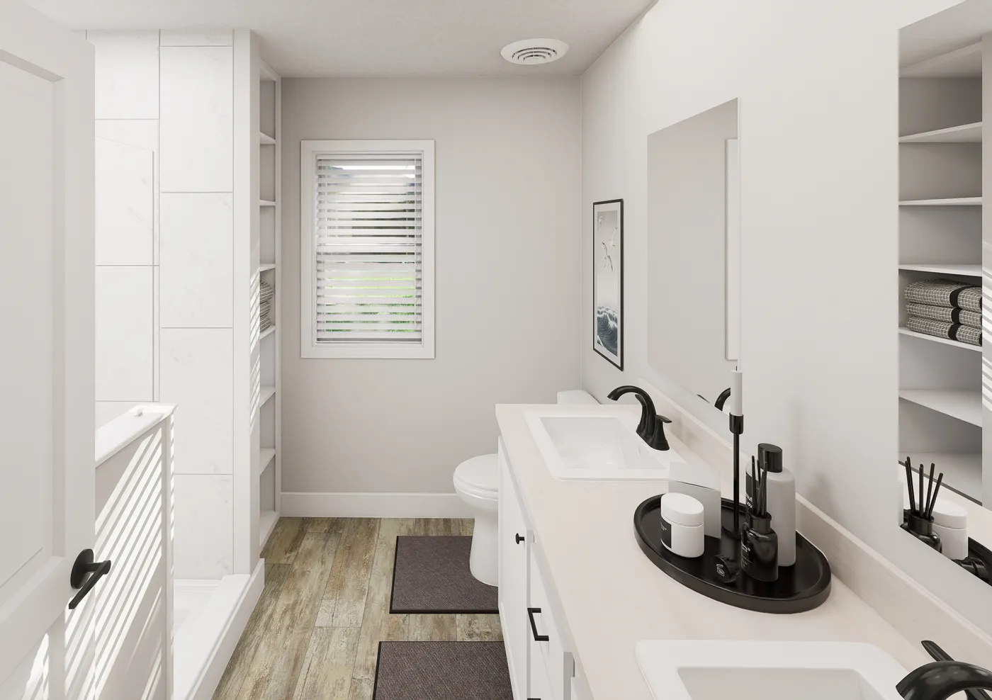 The ANNIVERSARY 1566 Primary Bathroom. This Manufactured Mobile Home features 2 bedrooms and 2 baths.