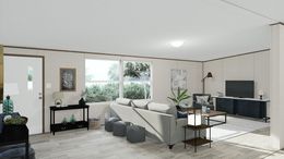 The TRIUMPH Living Room. This Manufactured Mobile Home features 5 bedrooms and 3 baths.