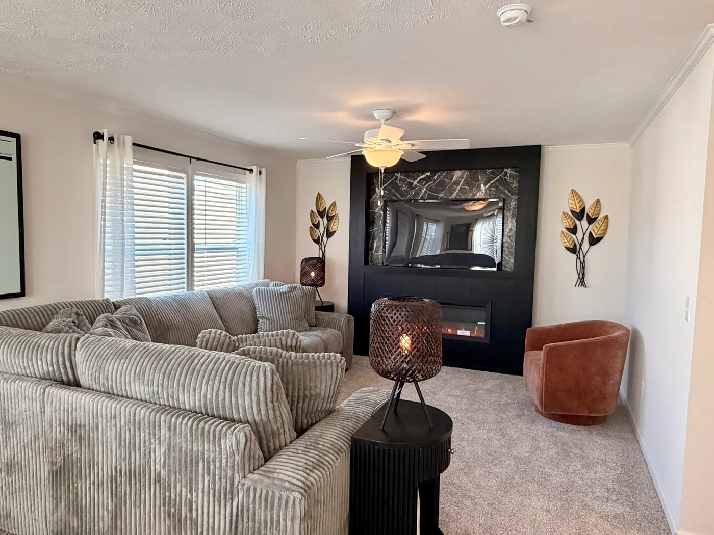 The TOURMALINE 7628-649 Family Room. This Manufactured Mobile Home features 4 bedrooms and 2 baths.