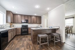 The MAVERICK 56A Kitchen. This Manufactured Mobile Home features 3 bedrooms and 2 baths.