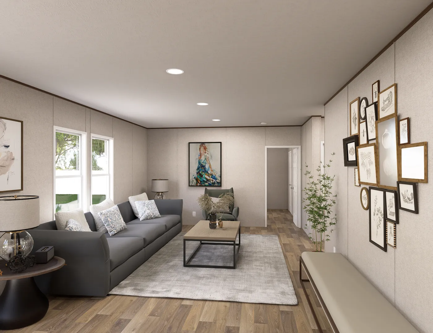 The SYCAMORE Den. This Manufactured Mobile Home features 4 bedrooms and 2 baths.