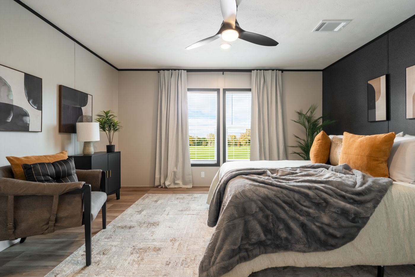 The THE ANNIVERSARY 2.1 Primary Bathroom. This Manufactured Mobile Home features 3 bedrooms and 2 baths.