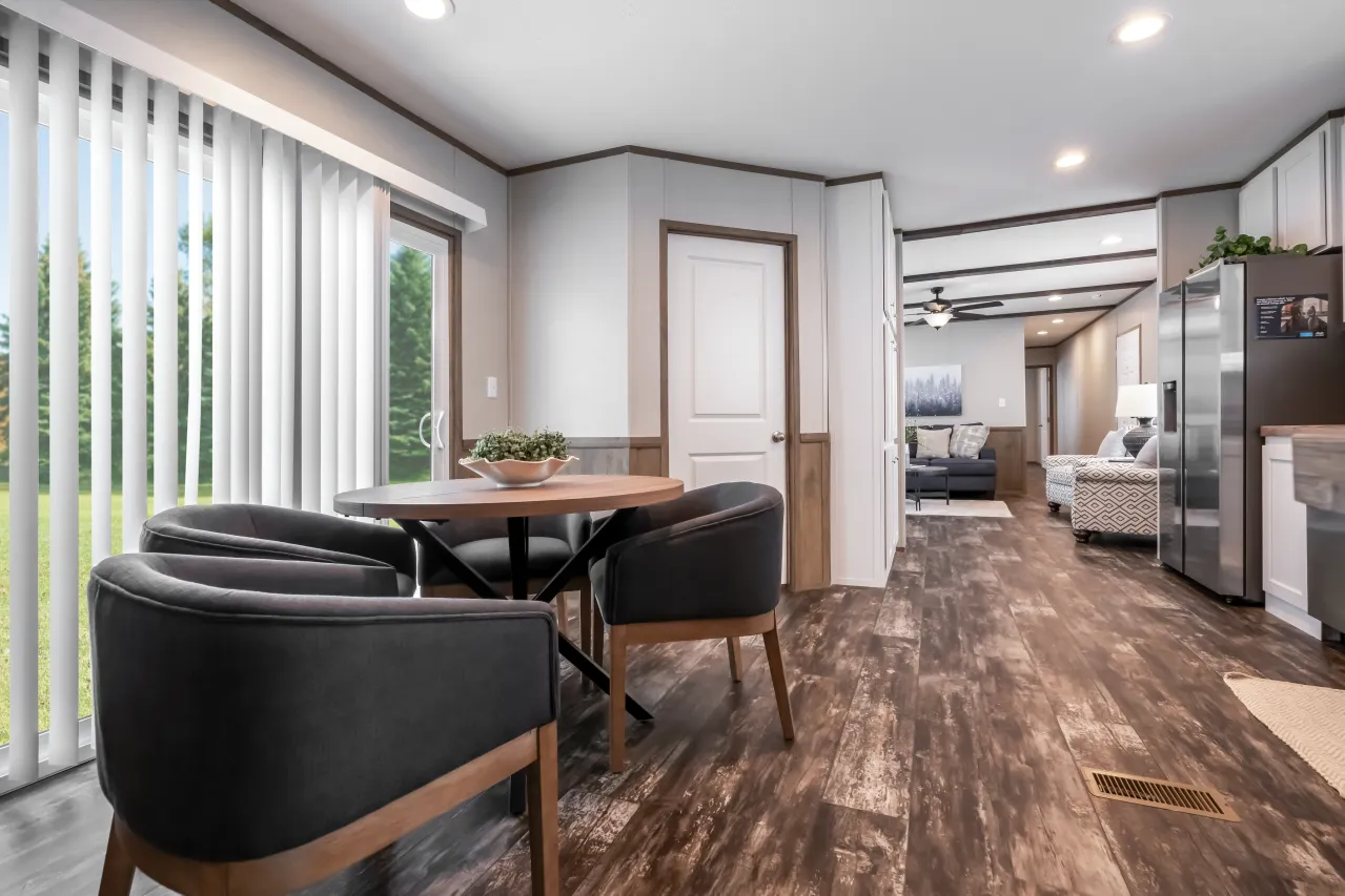 The ANNIVERSARY ENTERTAINER Exterior. This Manufactured Mobile Home features 3 bedrooms and 2 baths.