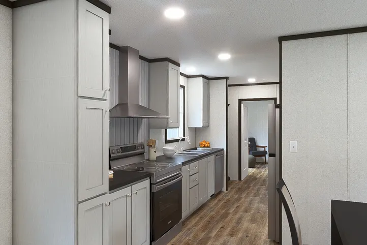 The DESIRE Kitchen. This Manufactured Mobile Home features 3 bedrooms and 2 baths.