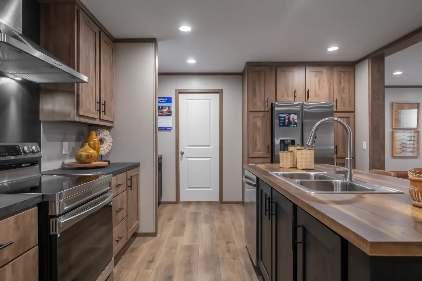 The SEVIER Kitchen. This Manufactured Mobile Home features 4 bedrooms and 3 baths.