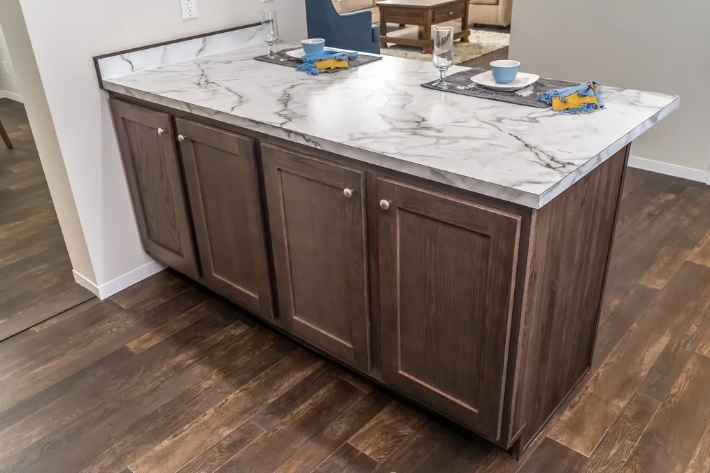 The MAVERICK 56A Kitchen. This Manufactured Mobile Home features 3 bedrooms and 2 baths.
