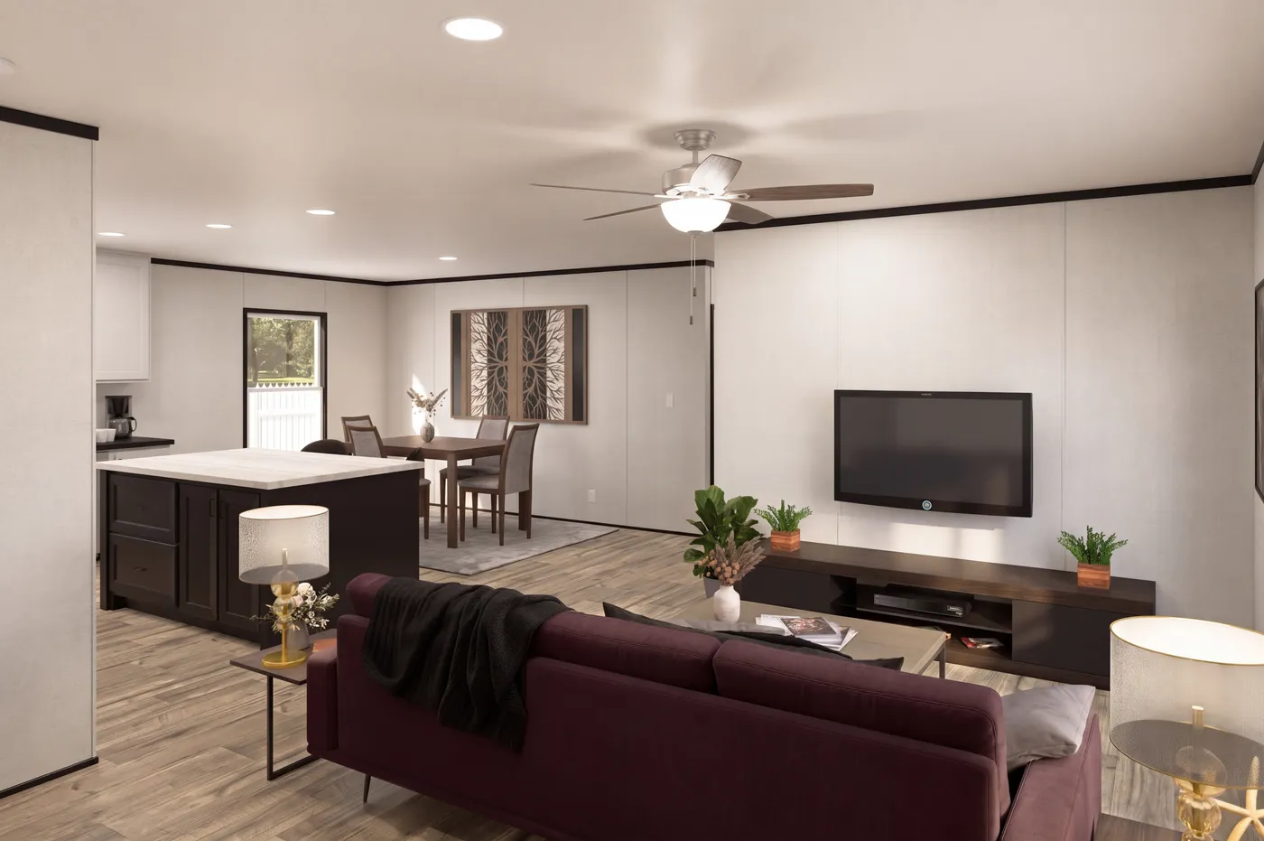 The THE MOUNTAINEER 48 Foyer. This Manufactured Mobile Home features 3 bedrooms and 2 baths.