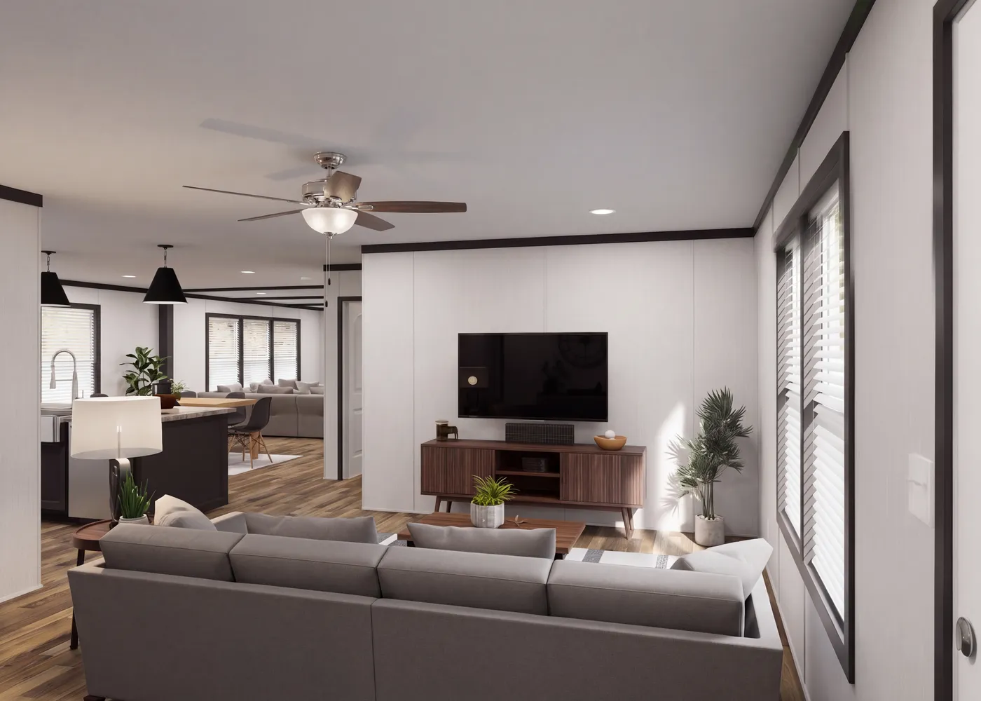 The THE FUSION 32H Foyer. This Manufactured Mobile Home features 5 bedrooms and 3 baths.