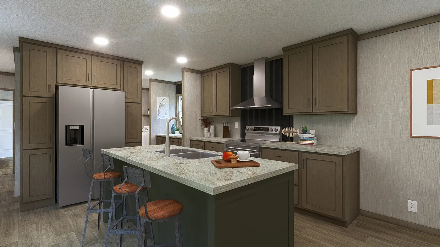 Charwood. The SYDNEY Kitchen. This Manufactured Mobile Home features 3 bedrooms and 2 baths.
