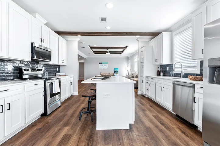The THE VAIL Kitchen. This Manufactured Mobile Home features 3 bedrooms and 2 baths.