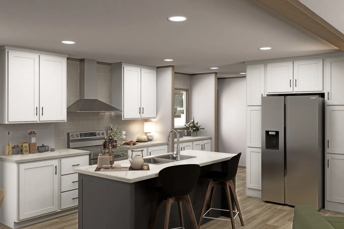 Tranquility Package. The EXPEDITION Kitchen. This Manufactured Mobile Home features 4 bedrooms and 2 baths.