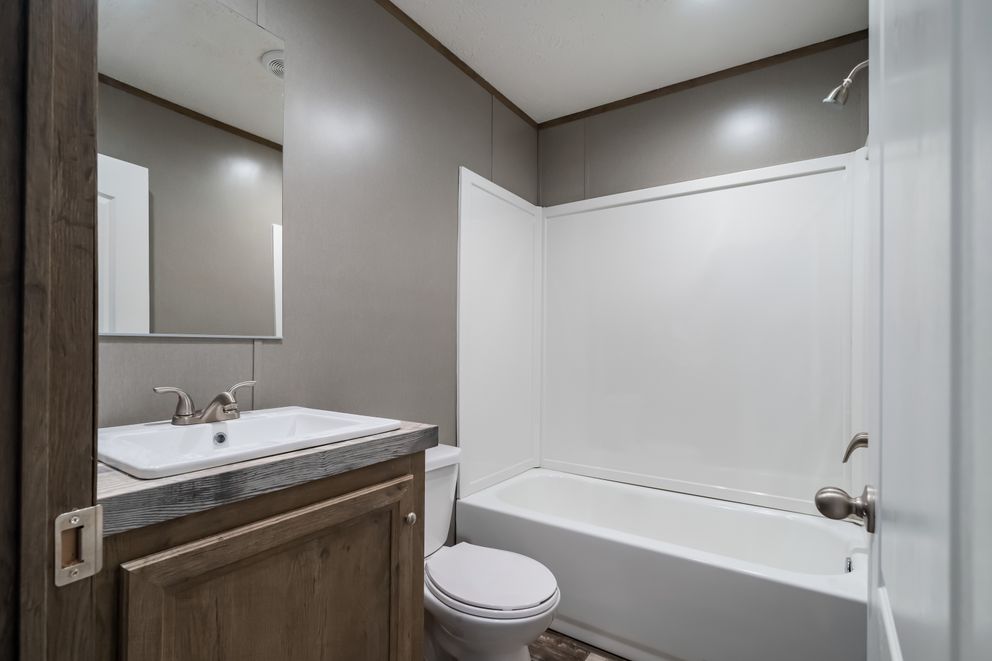 The PEYTON Exterior. This Manufactured Mobile Home features 3 bedrooms and 2 baths.