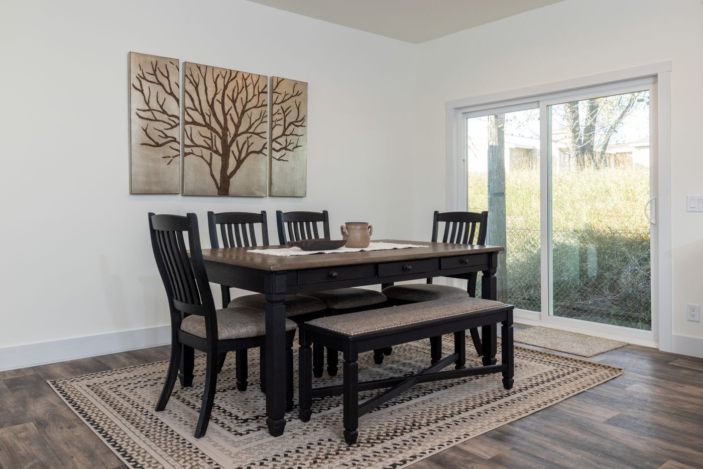 The 50TH ANNIVERSARY MOD Dining Area. This Modular Home features 3 bedrooms and 2 baths.