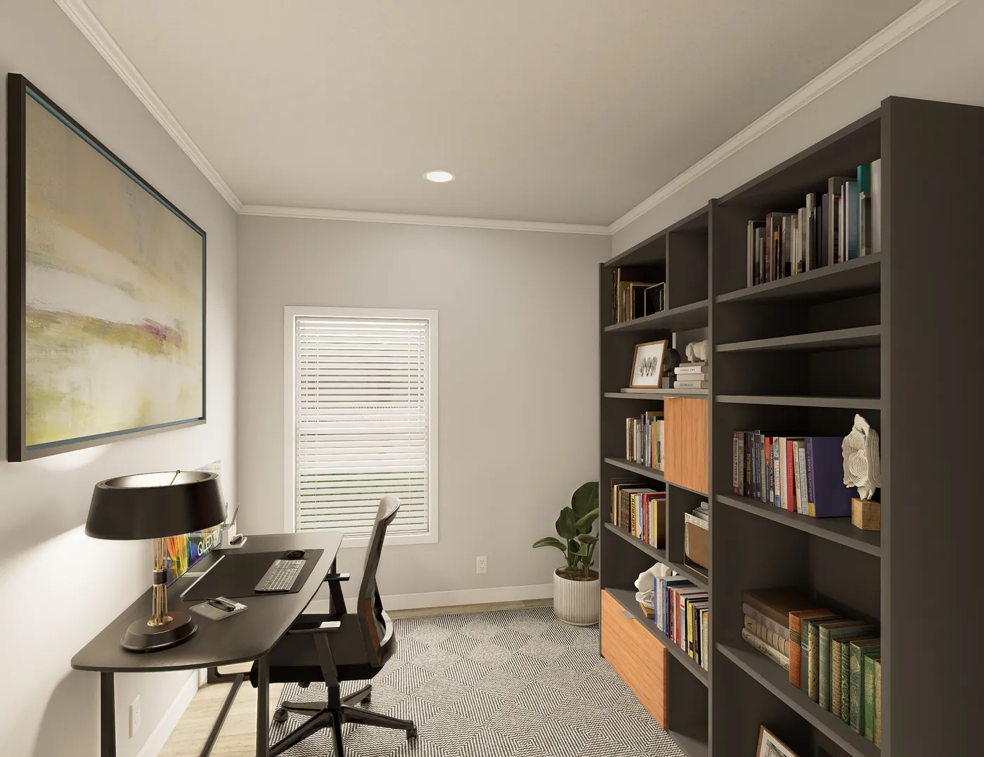 The THE ELITE 52 Bedroom. This Manufactured Mobile Home features 3 bedrooms and 2 baths.