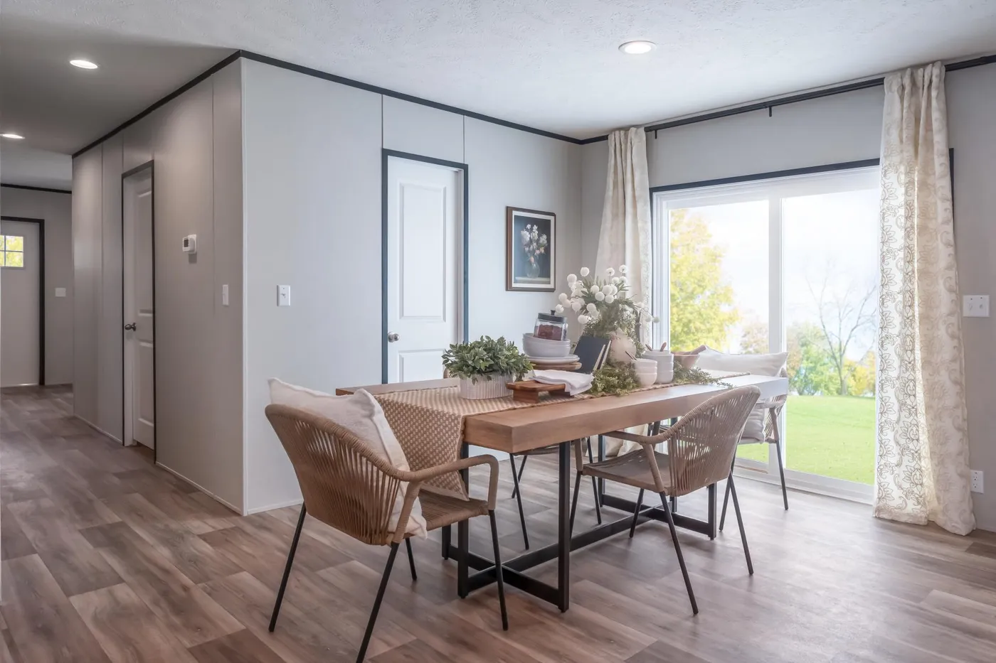The ELEMENT Dining Room. This Manufactured Mobile Home features 3 bedrooms and 2 baths.