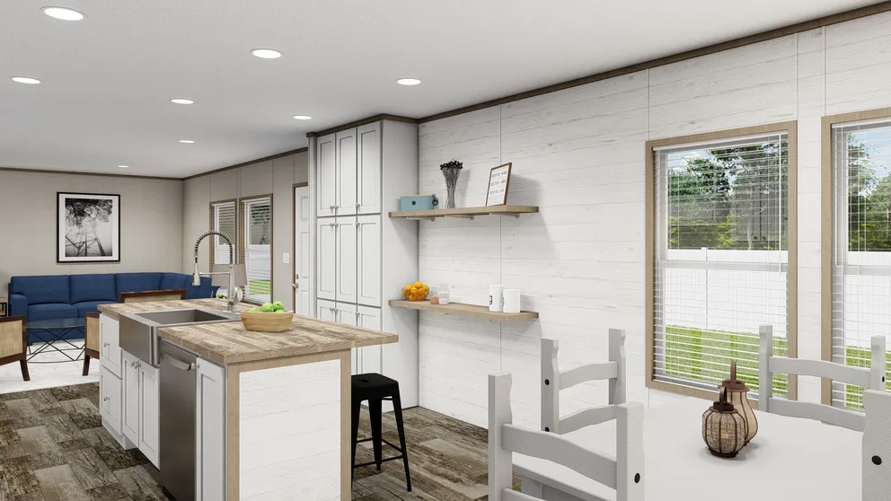 The THE SOUTHERN FARMHOUSE Kitchen. This Manufactured Mobile Home features 3 bedrooms and 2 baths.