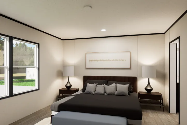 The ULTRA PRO HERCULES 28X68 3BR Primary Bedroom. This Manufactured Mobile Home features 3 bedrooms and 2 baths.