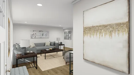 The HAWTHORNE Foyer. This Manufactured Mobile Home features 3 bedrooms and 2 baths.