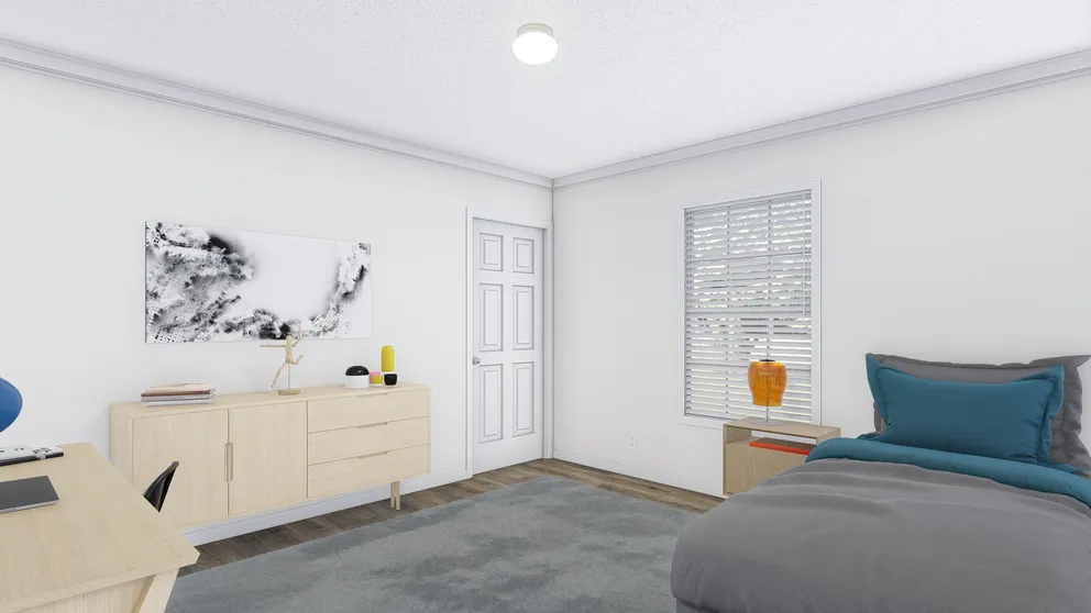 The BIG EASY M001 Bedroom. This Manufactured Mobile Home features 4 bedrooms and 2 baths.