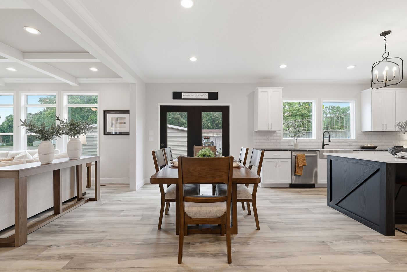 The THE SUMMIT Dining Area. This Manufactured Mobile Home features 3 bedrooms and 2 baths.
