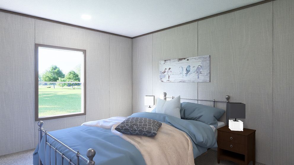 The ULTRA BREEZE 28X76 Bedroom. This Manufactured Mobile Home features 4 bedrooms and 2 baths.