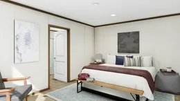 The VISION Primary Bedroom. This Manufactured Mobile Home features 3 bedrooms and 2 baths.