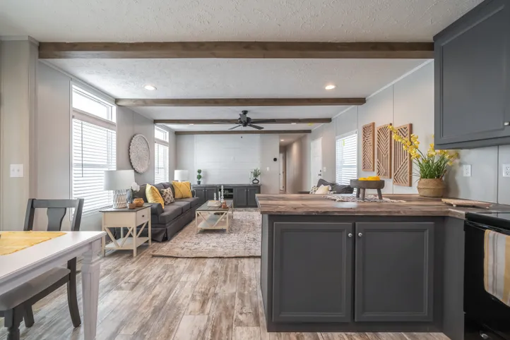 The ANNIVERSARY CHOICE Kitchen. This Manufactured Mobile Home features 3 bedrooms and 2 baths.