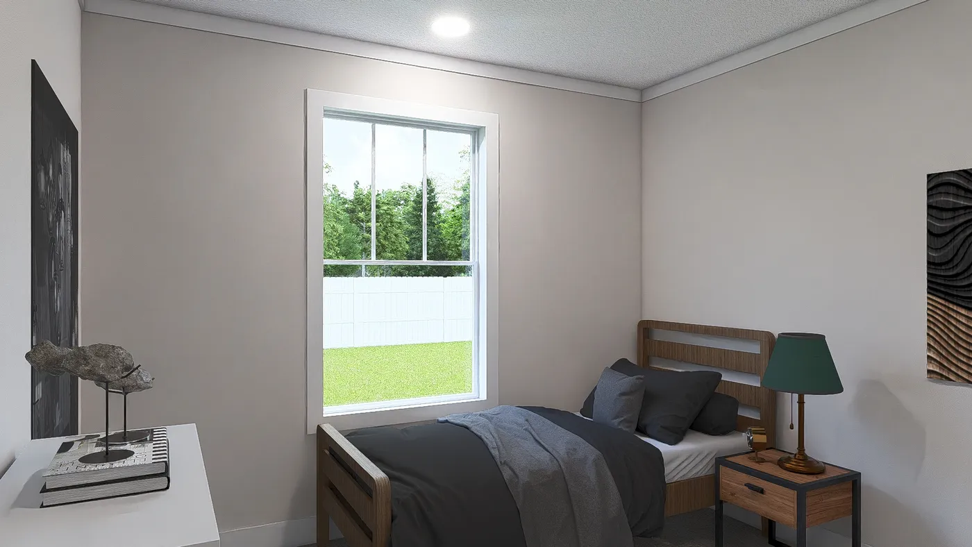The WHOLE LOTTA LOVE Guest Bedroom. This Manufactured Mobile Home features 3 bedrooms and 2 baths.