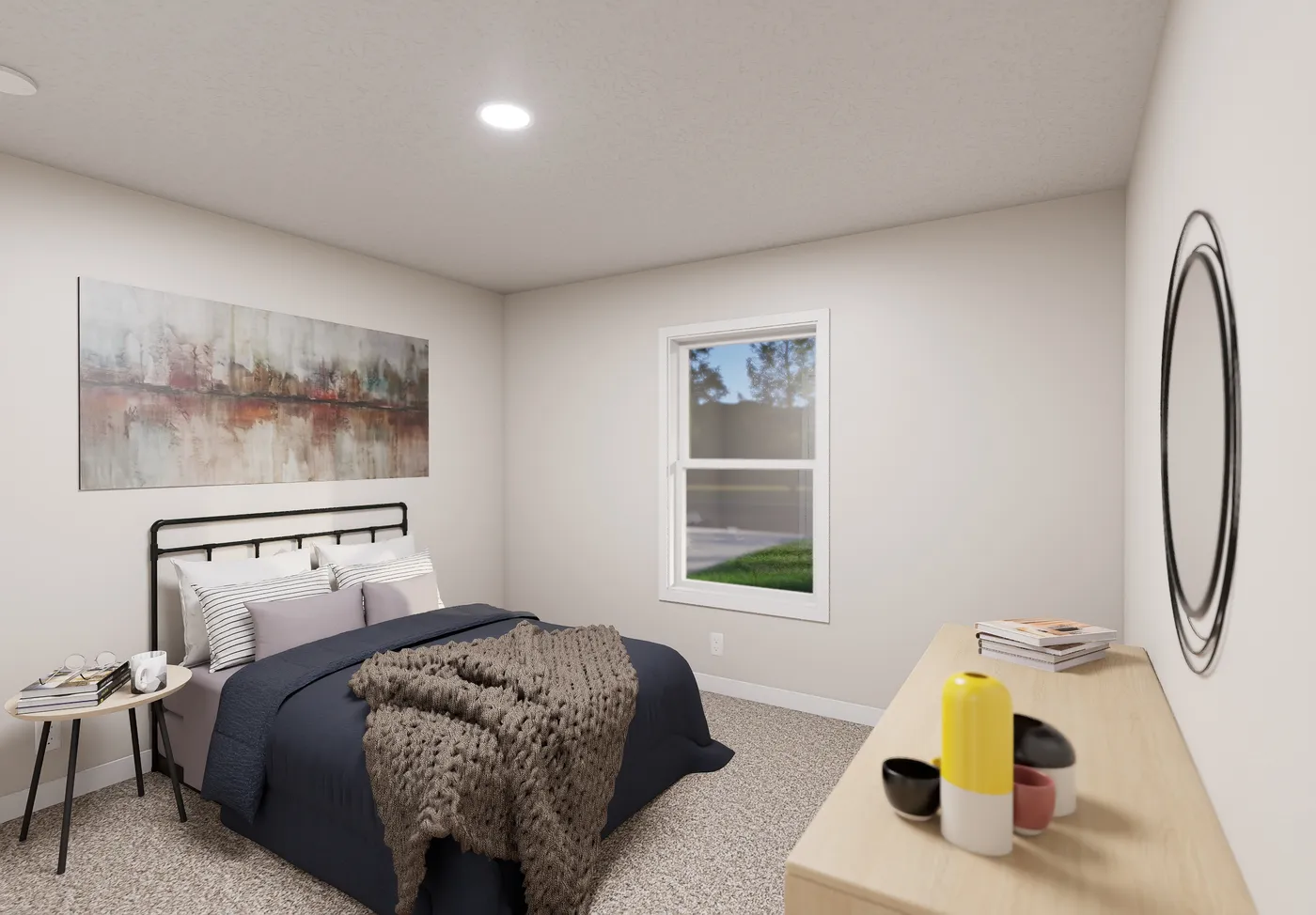 The 5015 IMAGINE Guest Bedroom. This Manufactured Mobile Home features 3 bedrooms and 2 baths.