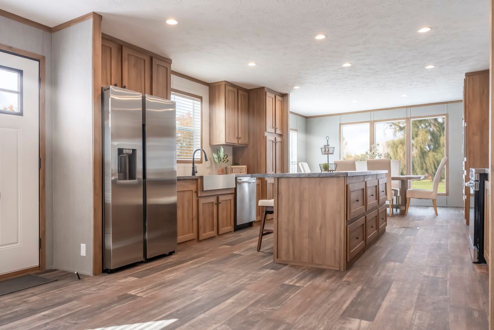 The BLACK DIAMOND Kitchen. This Manufactured Mobile Home features 3 bedrooms and 2 baths.