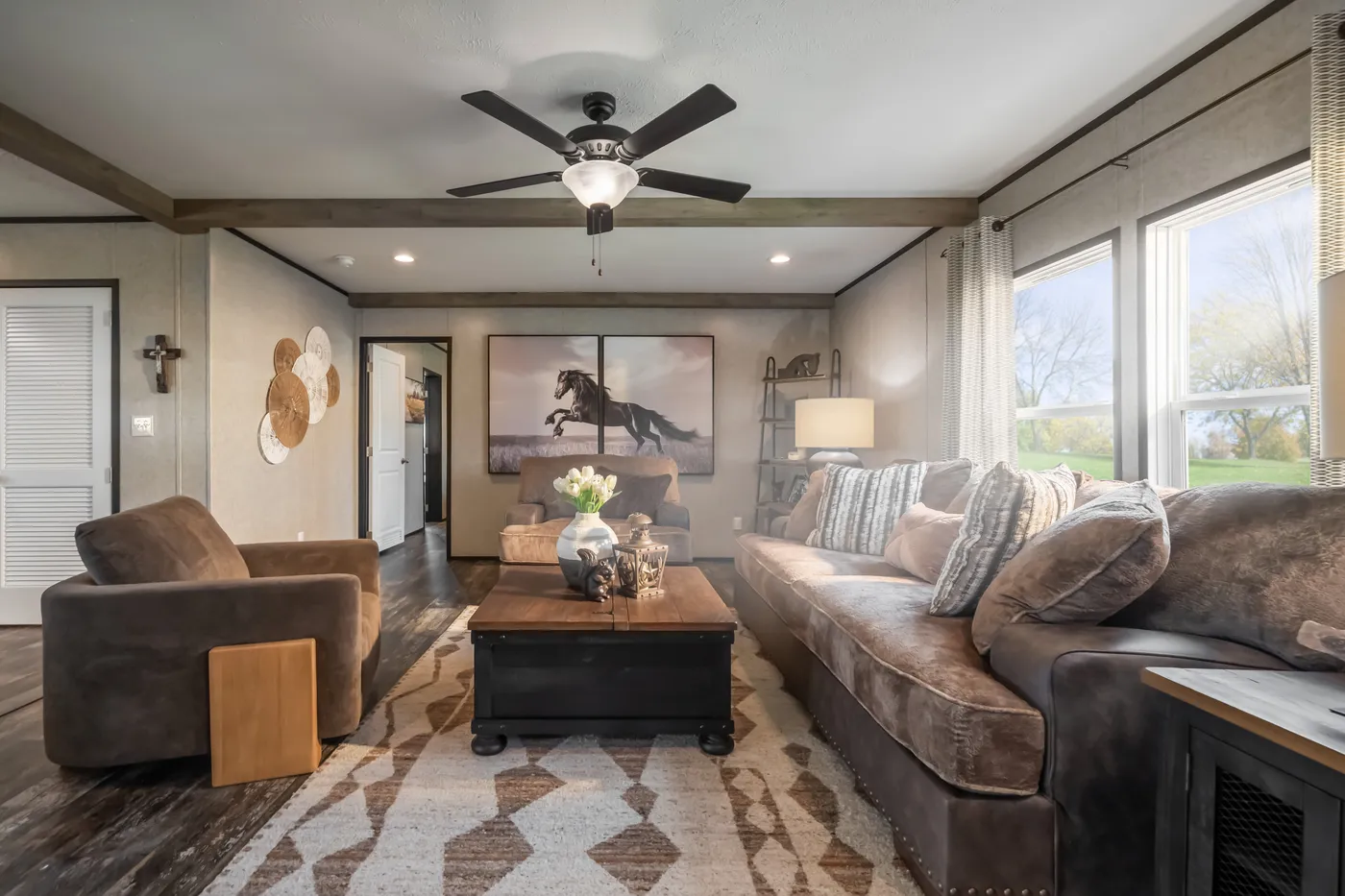 The THE TRIBUTARY Exterior. This Manufactured Mobile Home features 3 bedrooms and 2 baths.