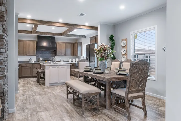 The THE BRYANT Kitchen. This Manufactured Mobile Home features 4 bedrooms and 2 baths.