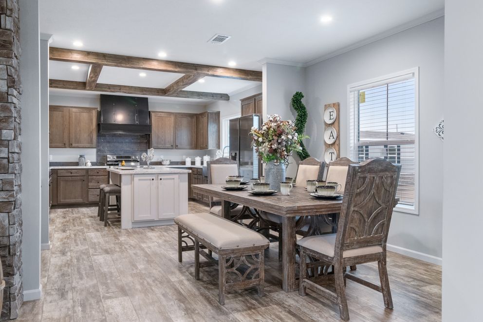 The THE BRYANT Kitchen. This Manufactured Mobile Home features 4 bedrooms and 2 baths.