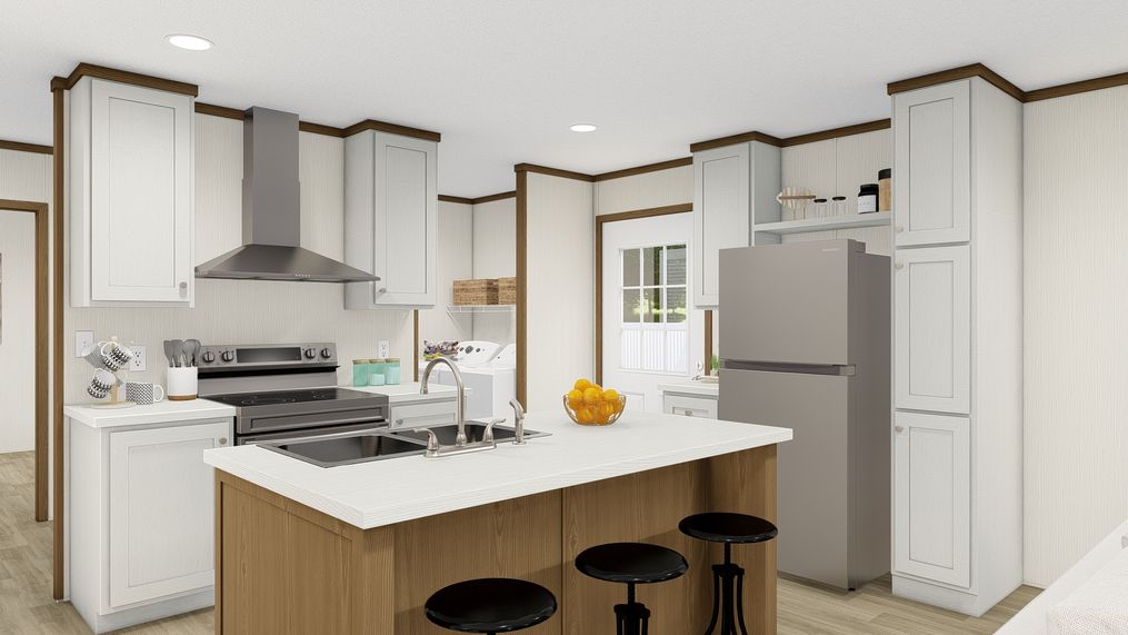 The DYNAMIC Kitchen. This Manufactured Mobile Home features 3 bedrooms and 2 baths.