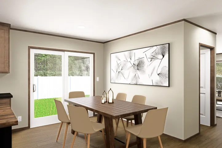 The FIJI Dining Area. This Manufactured Mobile Home features 3 bedrooms and 2 baths.