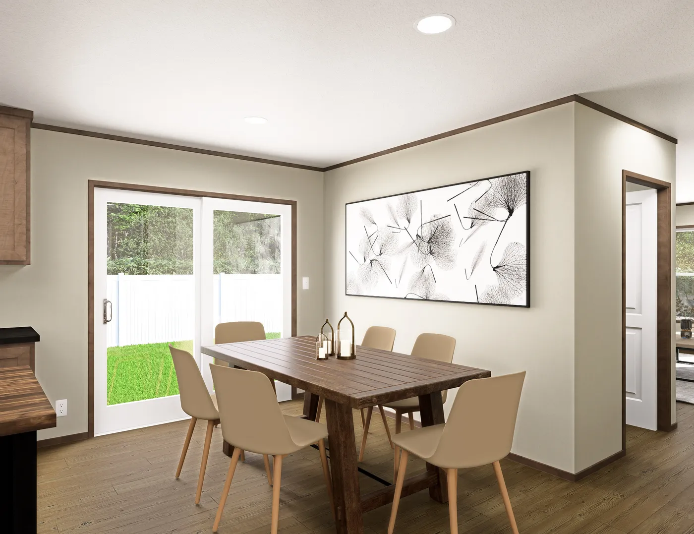 The FIJI Dining Area. This Manufactured Mobile Home features 3 bedrooms and 2 baths.