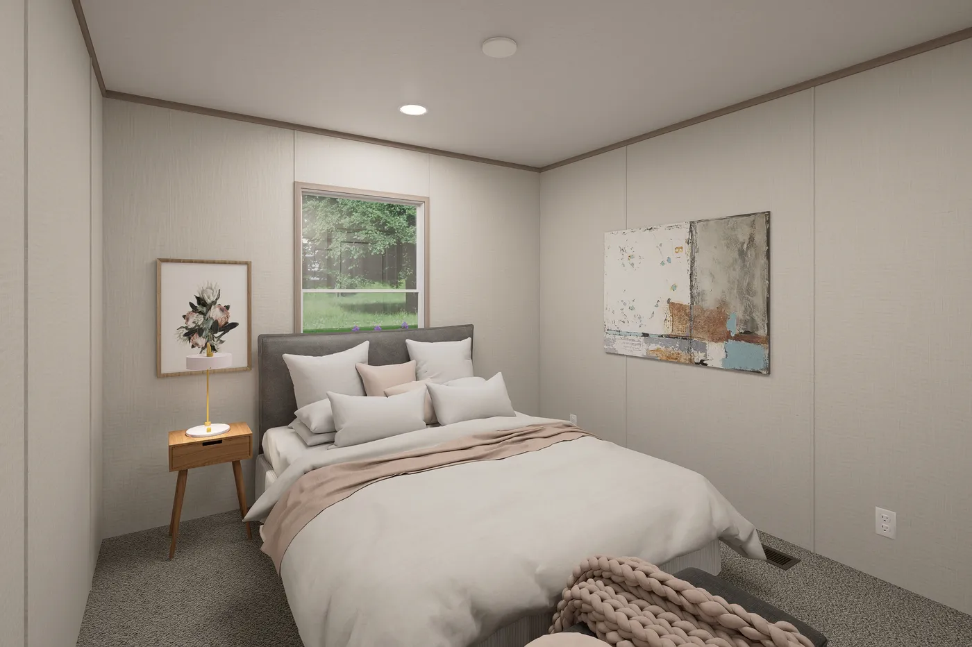 The ULTRA FLEX Bedroom. This Manufactured Mobile Home features 4 bedrooms and 2 baths.