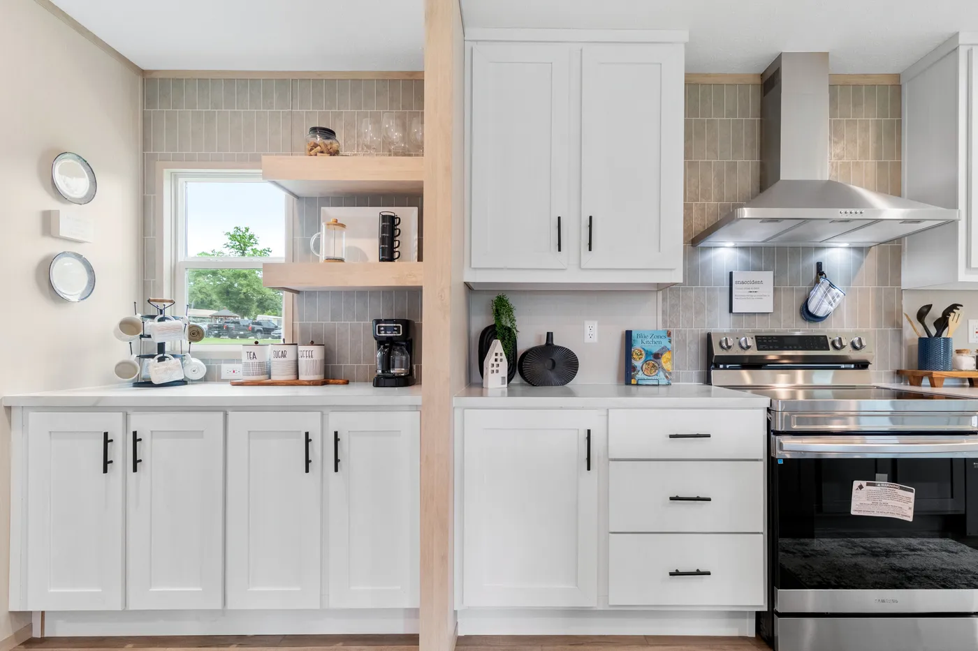 The FIJI Kitchen. This Manufactured Mobile Home features 3 bedrooms and 2 baths.