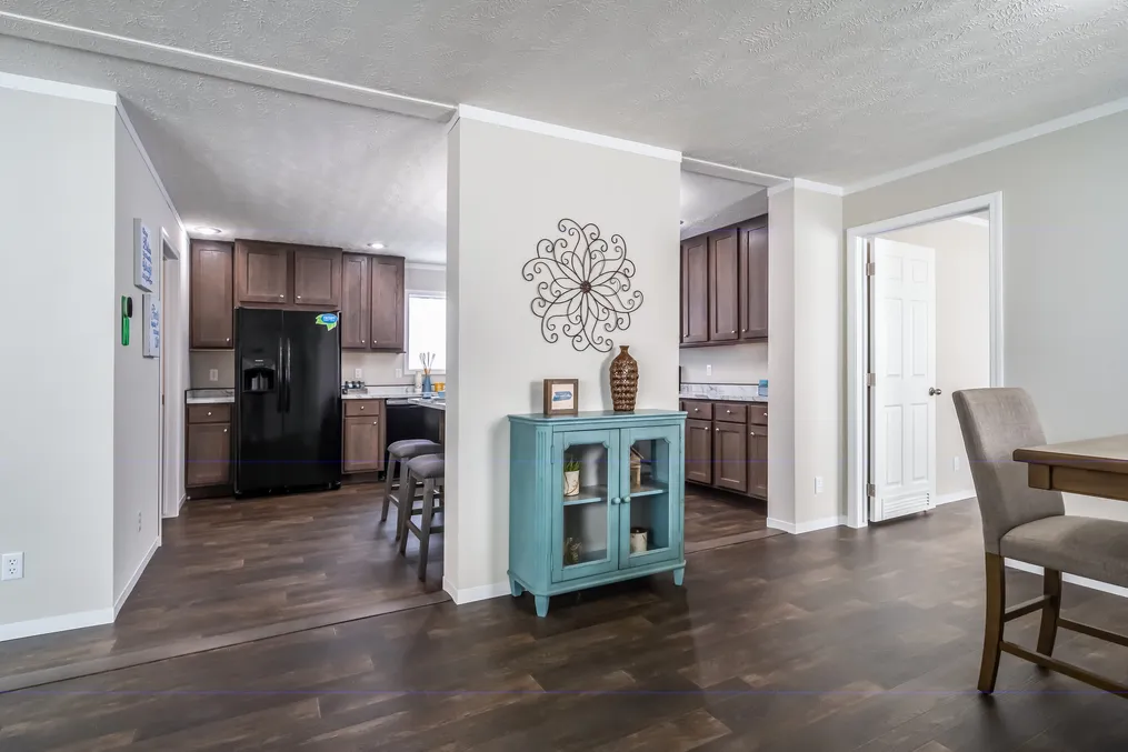 The MAVERICK 56A Kitchen. This Manufactured Mobile Home features 3 bedrooms and 2 baths.