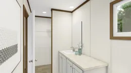 The INTUITION Primary Bathroom. This Manufactured Mobile Home features 3 bedrooms and 2 baths.