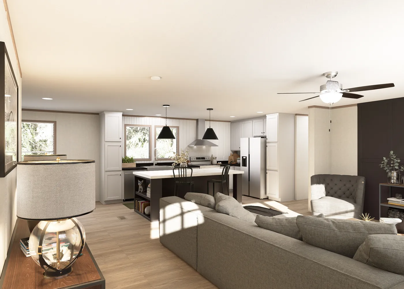 The THE RESERVE 60 Foyer. This Manufactured Mobile Home features 3 bedrooms and 2 baths.