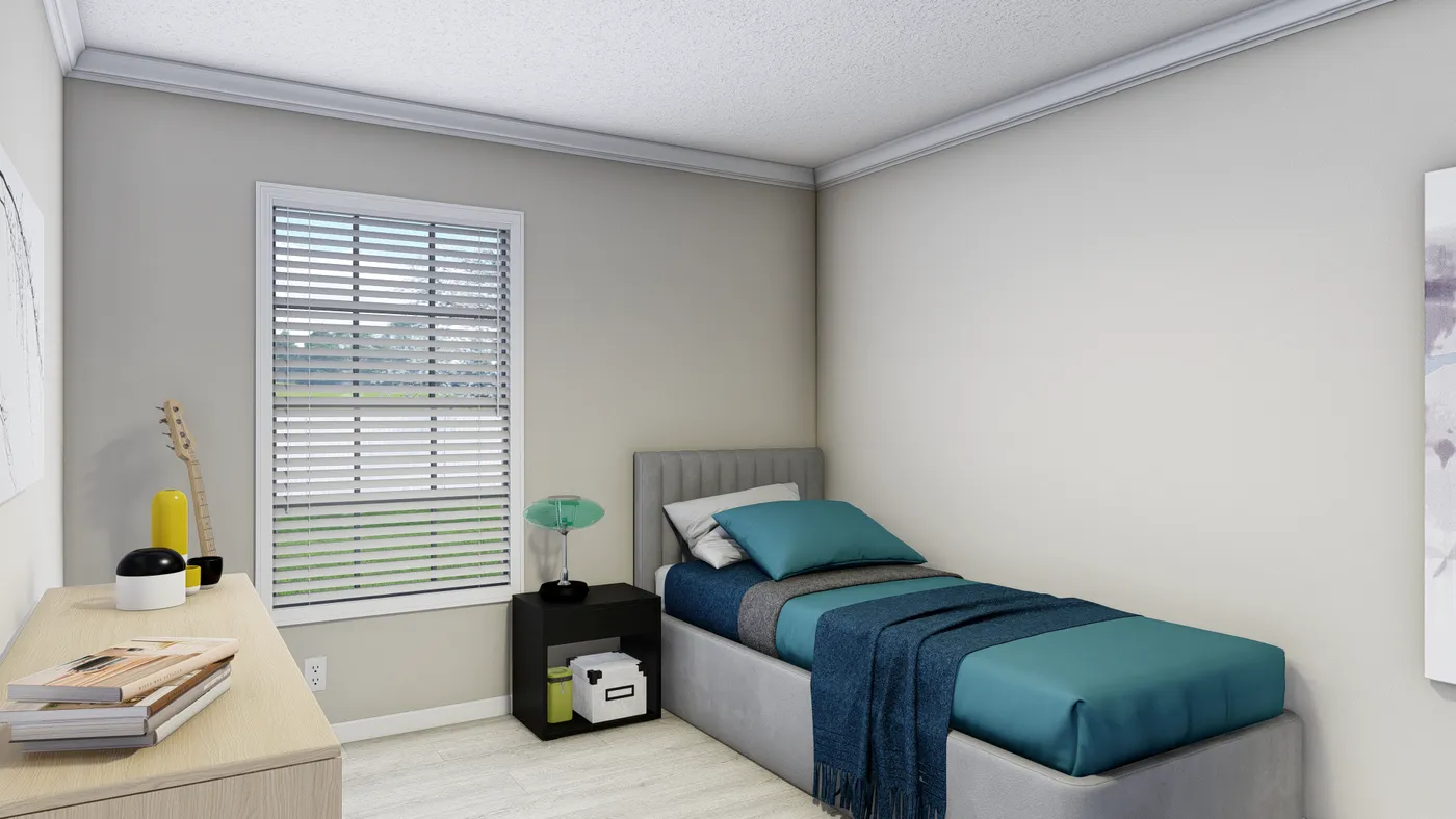 The PINEHURST 3104 Bedroom. This Manufactured Mobile Home features 3 bedrooms and 2 baths.