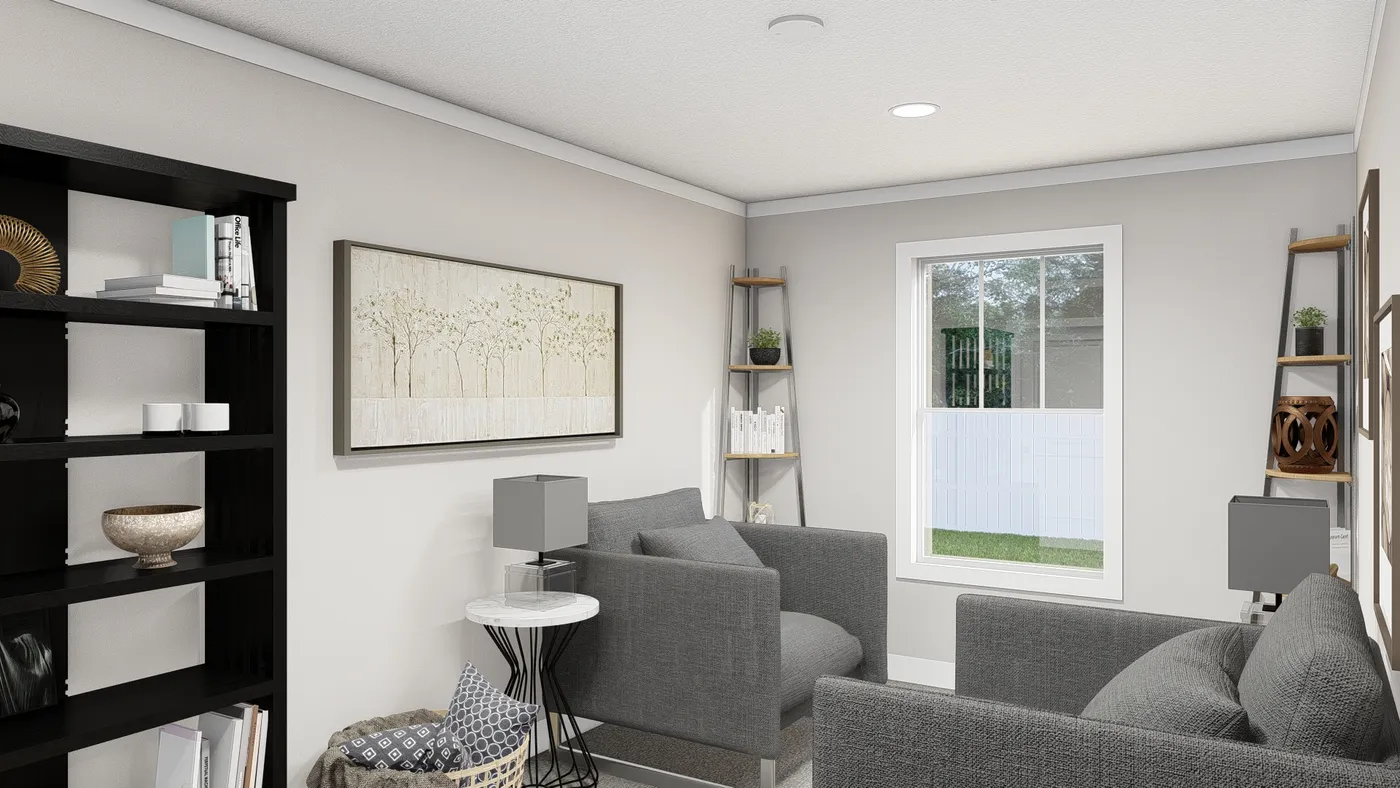 The LIMELIGHT Living Room. This Manufactured Mobile Home features 3 bedrooms and 2 baths.