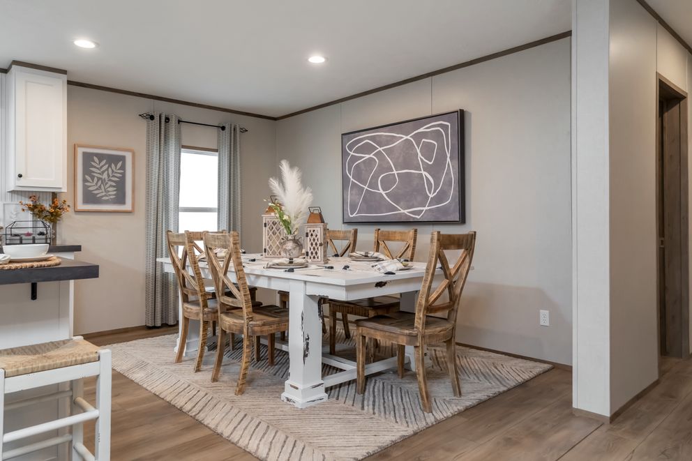 The VISTA Kitchen. This Manufactured Mobile Home features 3 bedrooms and 2 baths.